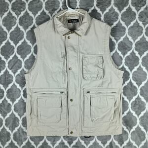 Thaloga Utility Vest Men Large Safari Fishing Travel Multi Pocket Cotton